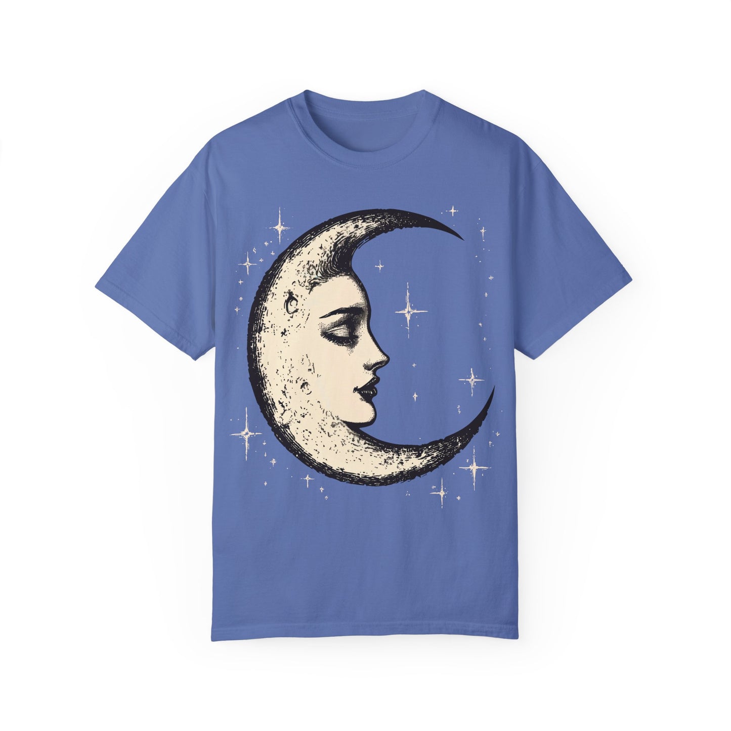 Crescent Moon Face T-shirt