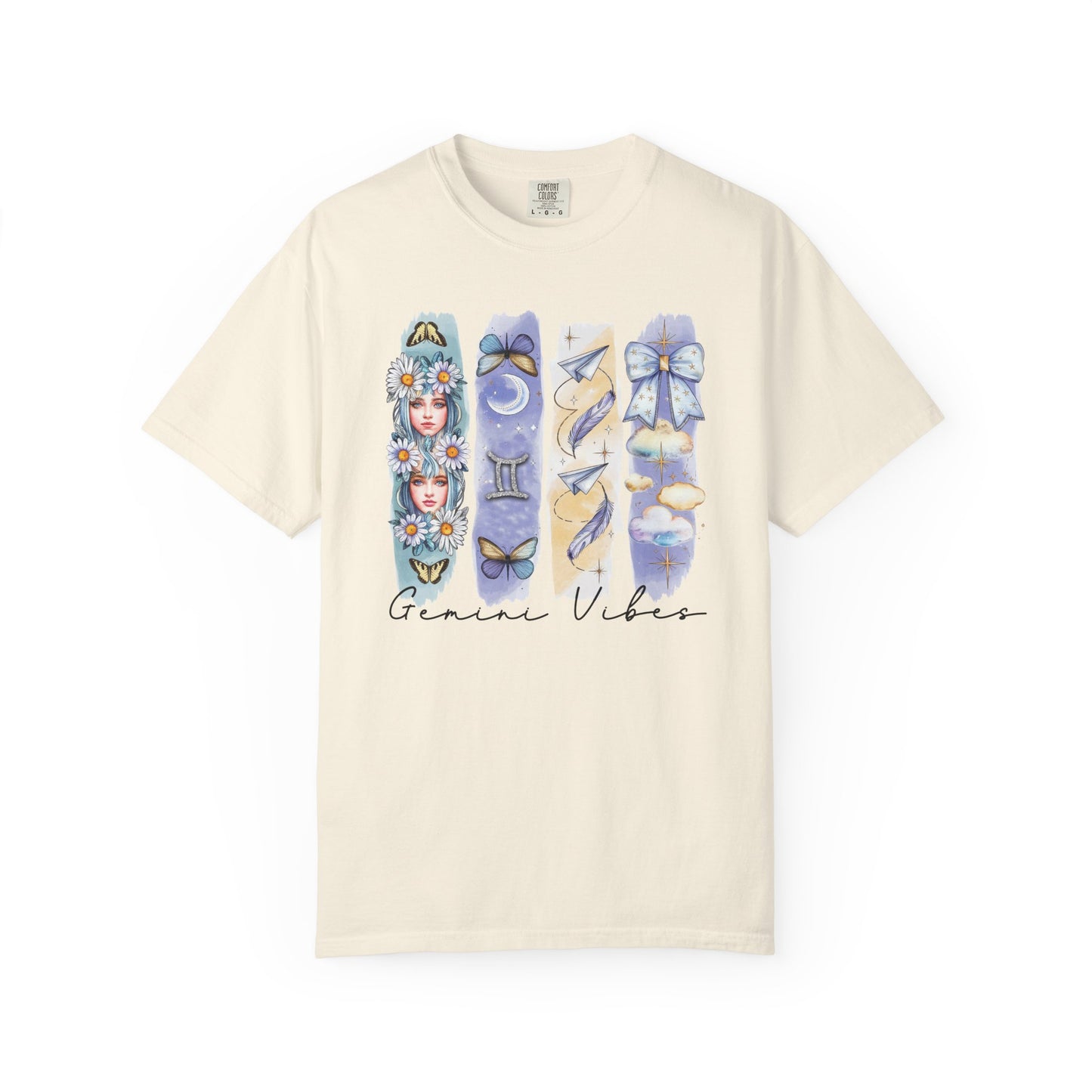 Gemini Boho Watercolor Zodiac Sign T-shirt