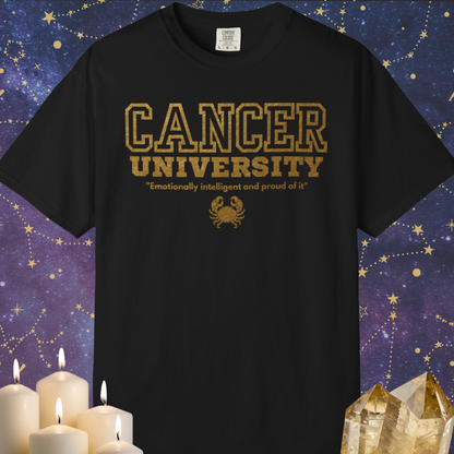 Cancer University Zodiac Sign T-shirt