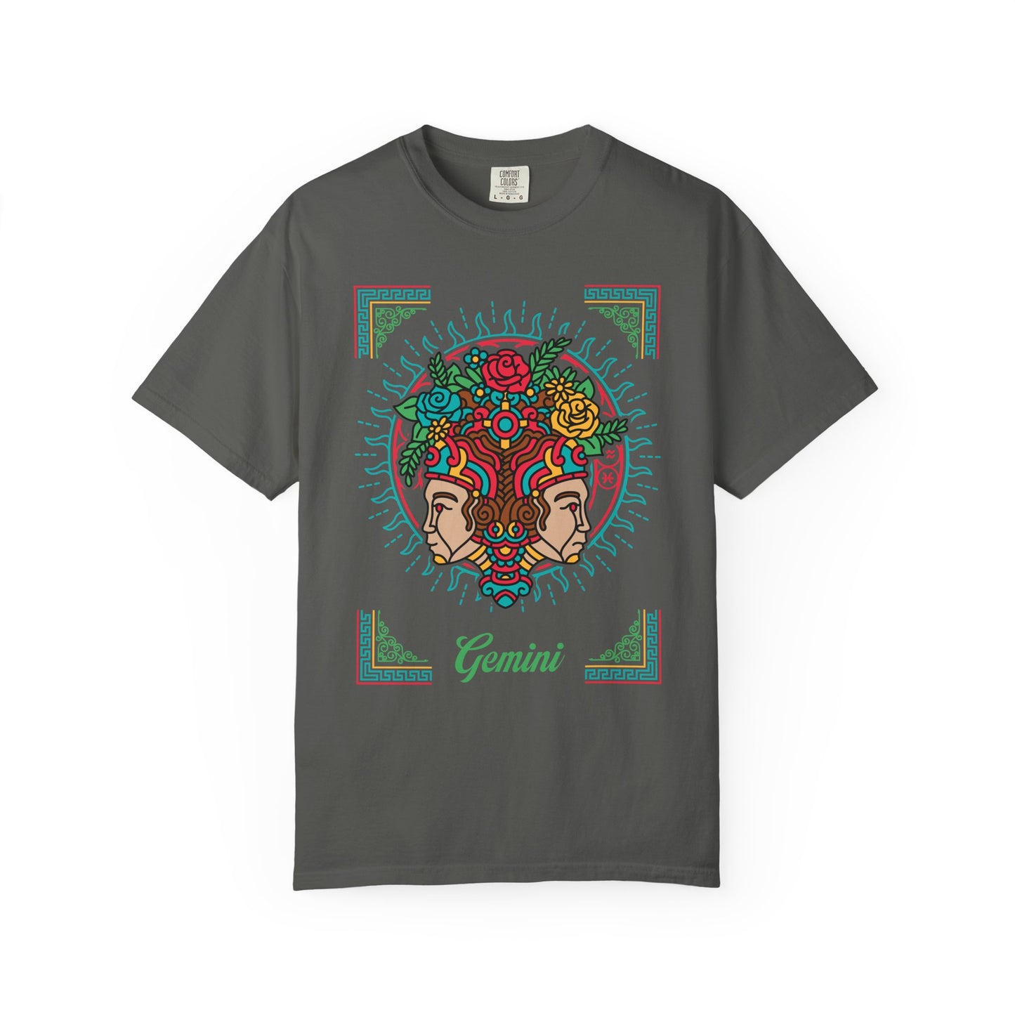 Gemini Neo-Mythological Zodiac Sign T-shirt