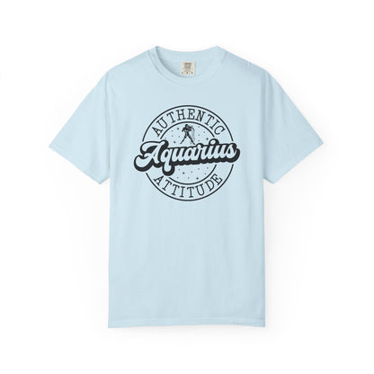 Aquarius Authentic Attitude Zodiac Sign T-shirt