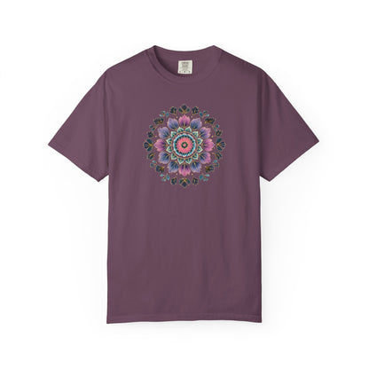Pink and Purple Leaf Mandala T-shirt