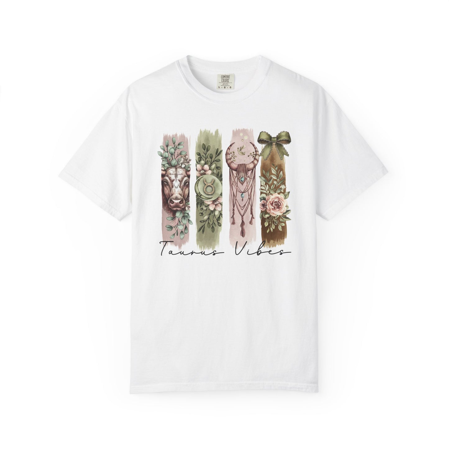 Taurus Boho Watercolor Zodiac Sign T-shirt