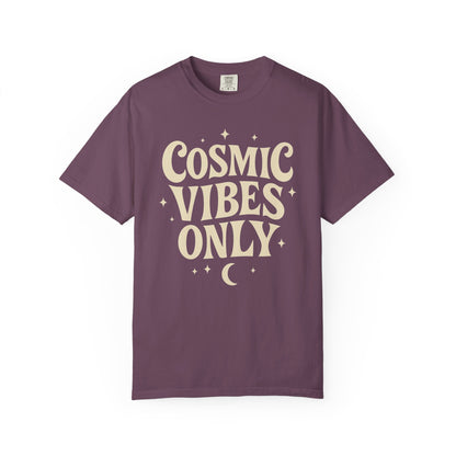 Cosmic Vibes Only With Crescent Moon T-shirt