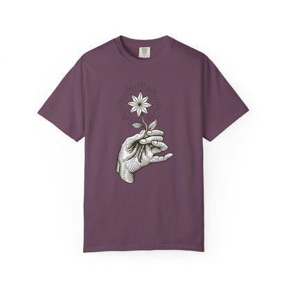 Hand Holding A Star Flower T-shirt