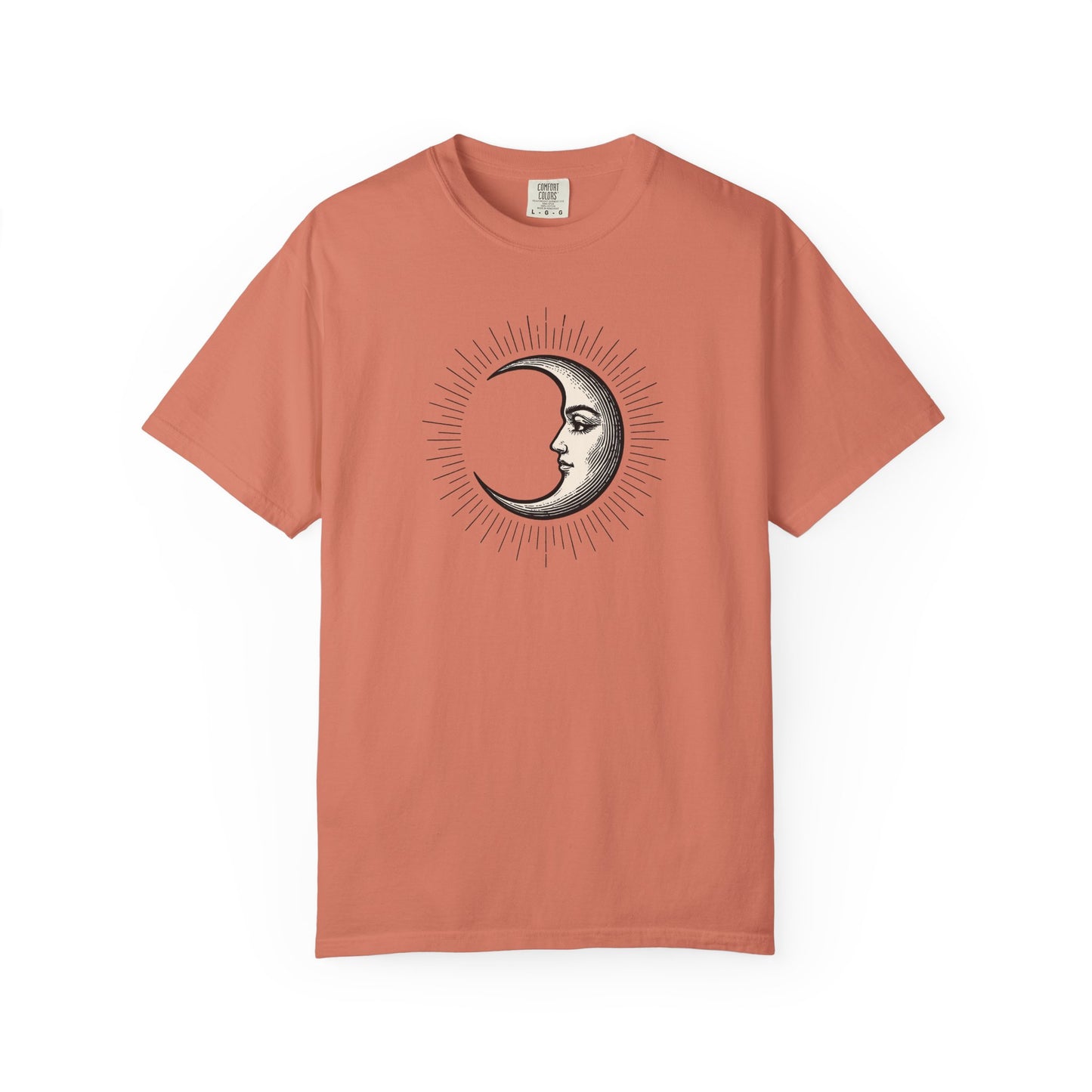 Radiant Crescent Moon with Face T-shirt