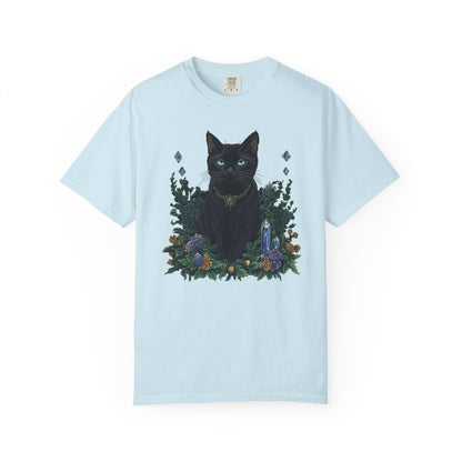 Black Cat with Crystals T-shirt