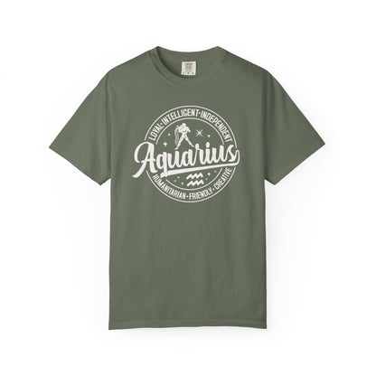 Aquarius Vintage Zodiac Sign T-shirt
