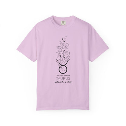 Taurus Flower Zodiac Sign T-shirt