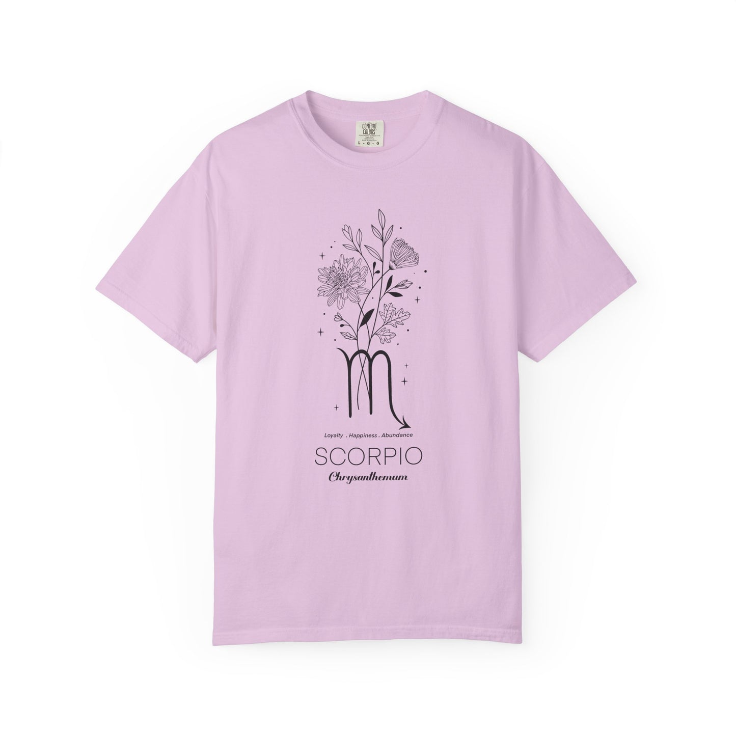 Scorpio Flower Zodiac Sign T-shirt