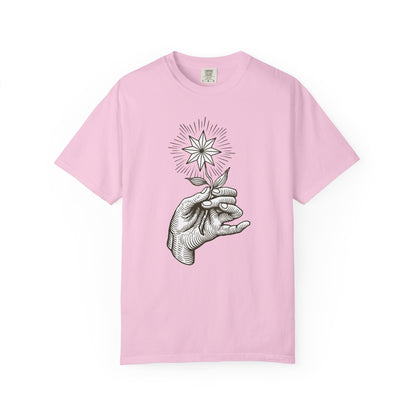 Hand Holding A Star Flower T-shirt