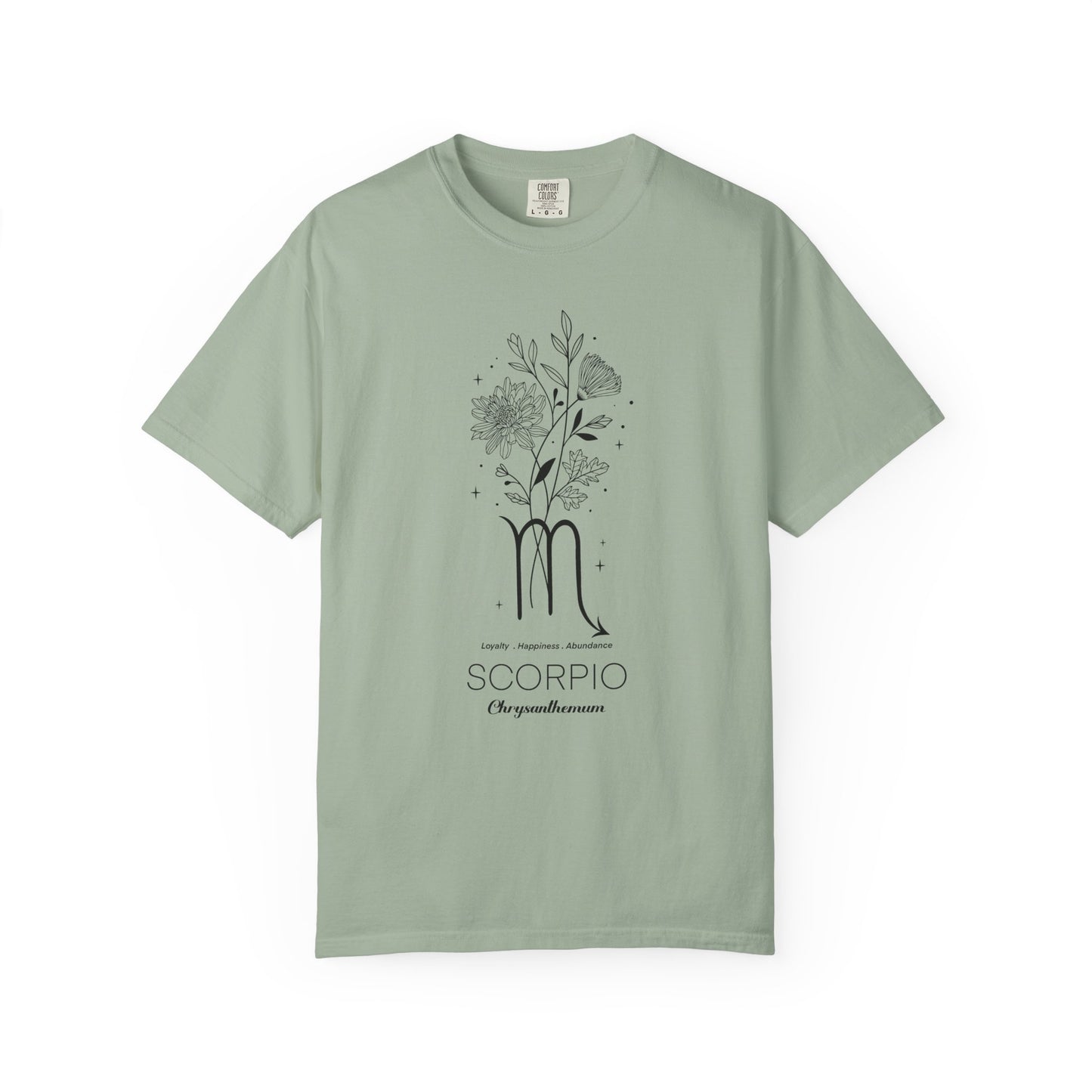 Scorpio Flower Zodiac Sign T-shirt