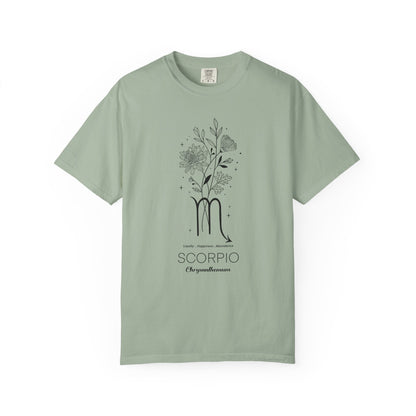 Scorpio Flower Zodiac Sign T-shirt