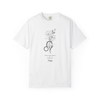 Leo Flower Zodiac Sign T-shirt