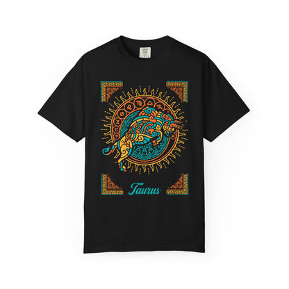 Taurus Neo-Mythological Zodiac Sign T-shirt