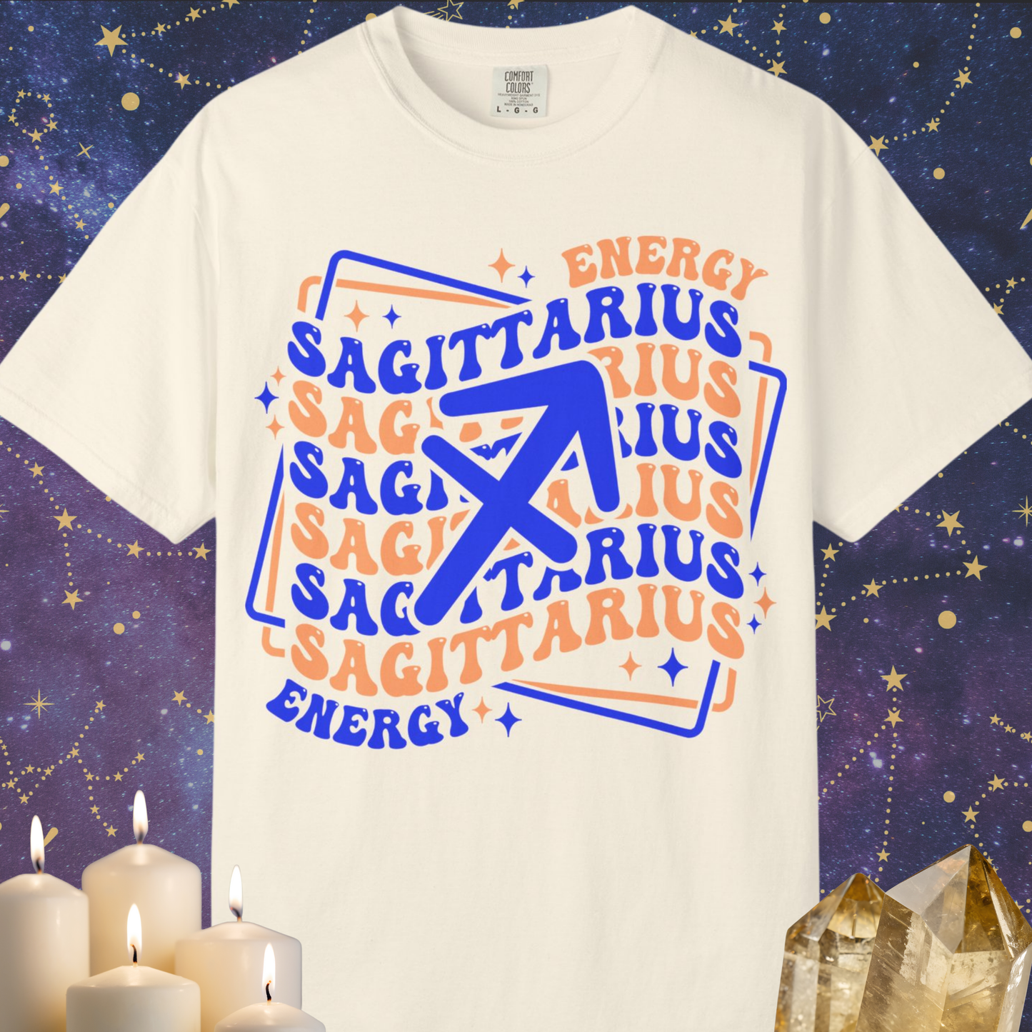 Sagittarius Retro-Psychedelic Zodiac Sign T-shirt