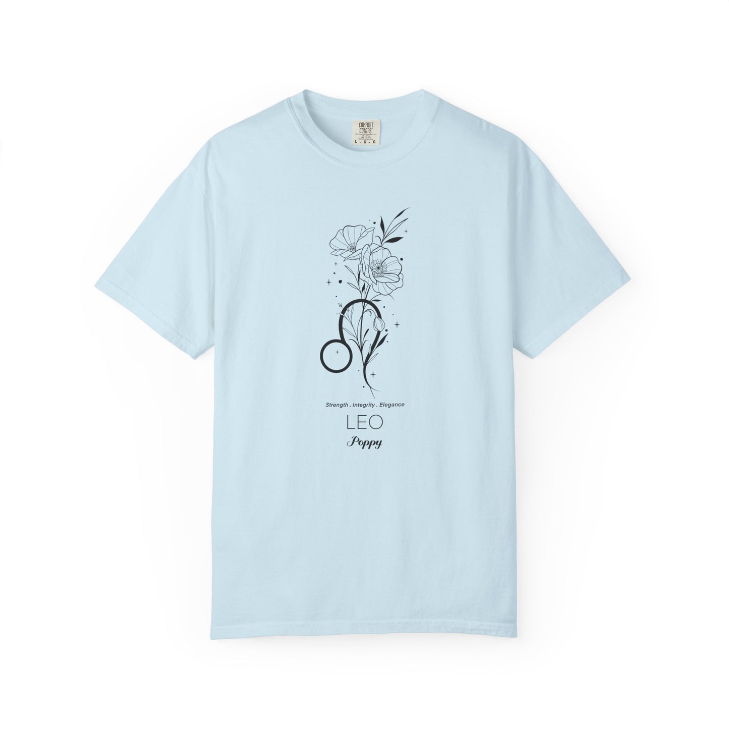 Leo Flower Zodiac Sign T-shirt