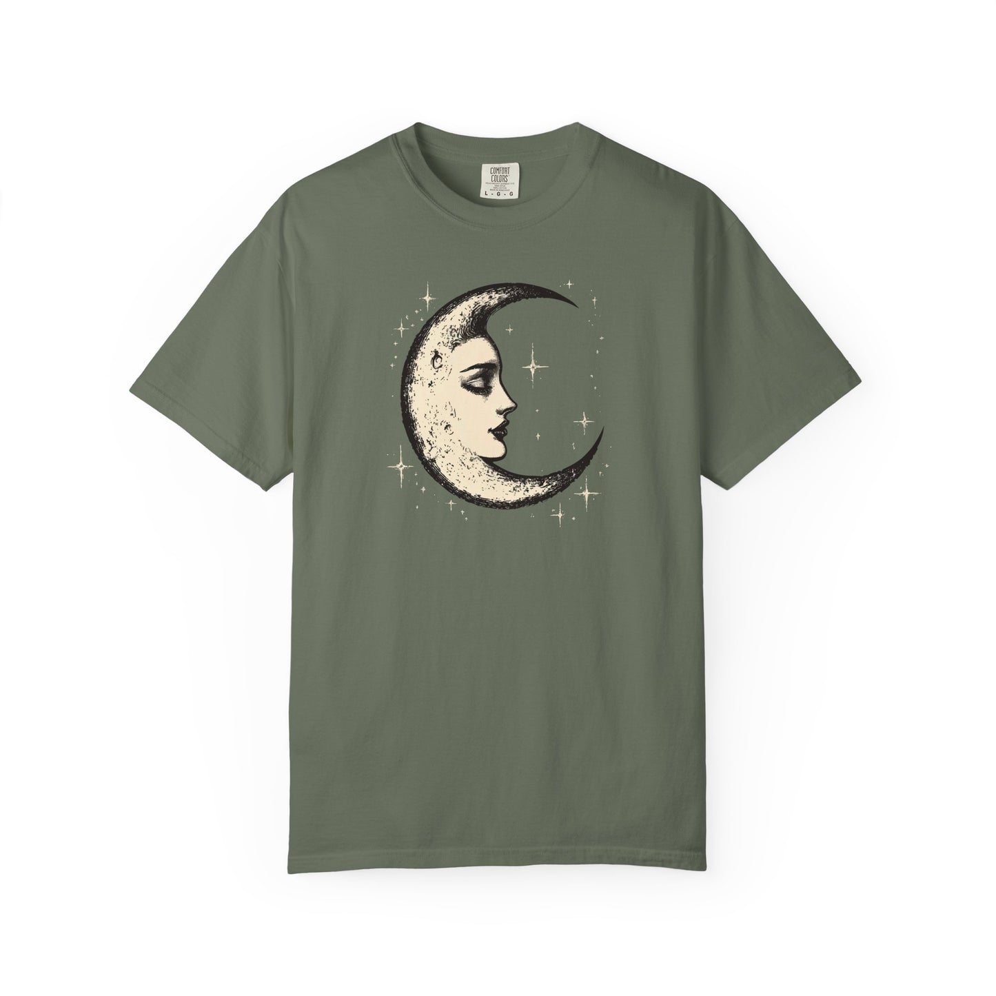 Crescent Moon Face T-shirt