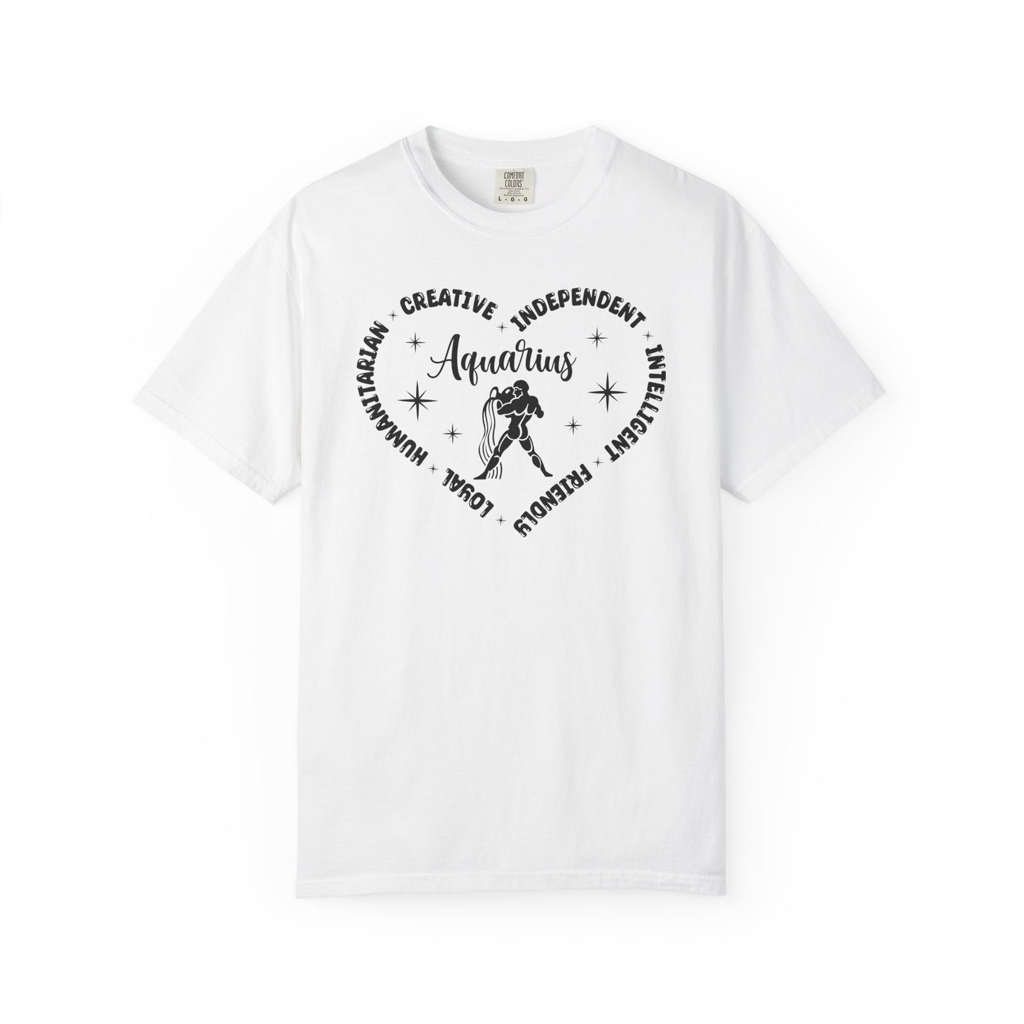 Aquarius Heart Zodiac Sign T-shirt