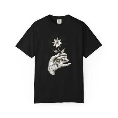 Hand Holding A Star Flower T-shirt