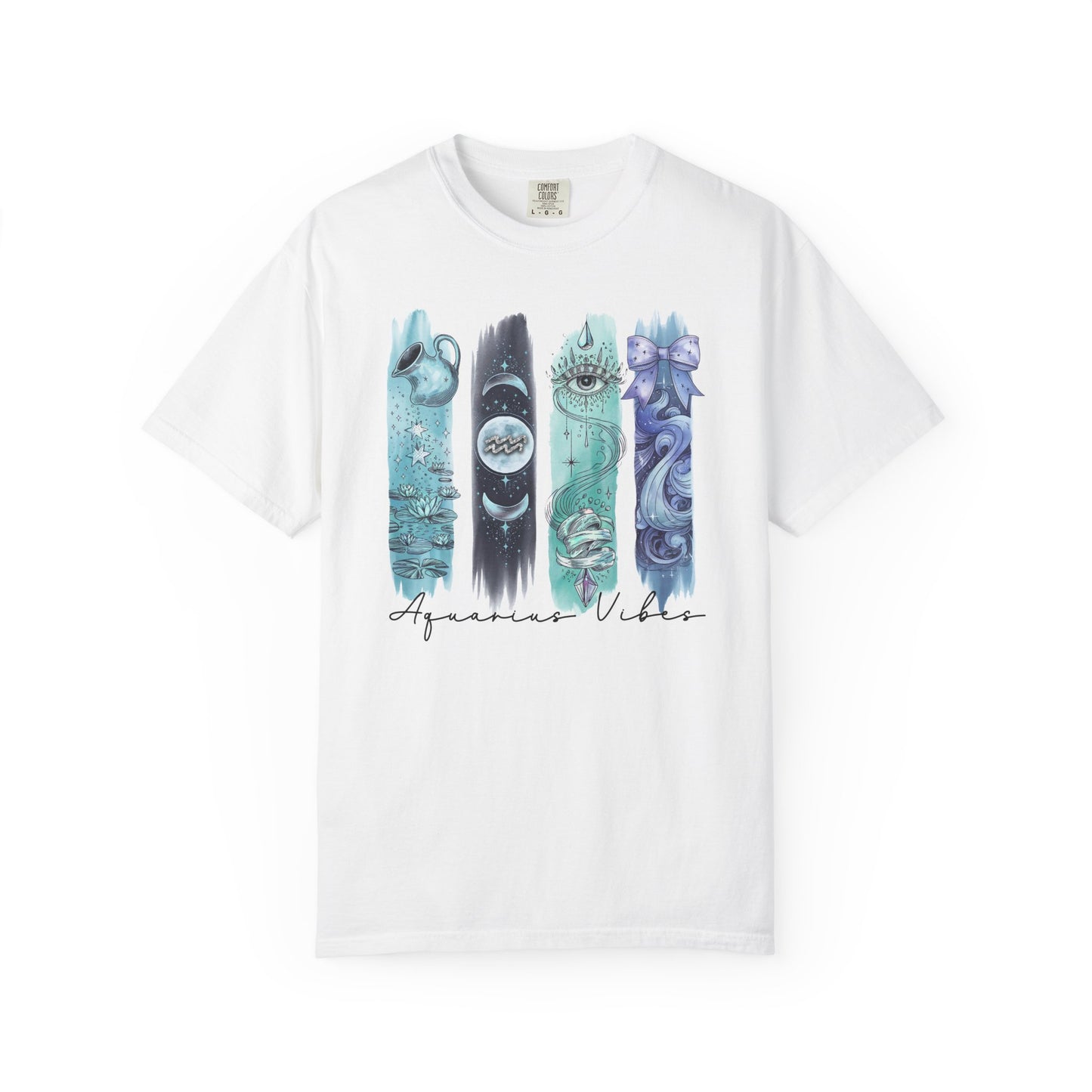 Aquarius Boho Watercolor Zodiac Sign T-shirt