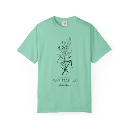 Sagittarius Flower Zodiac Sign T-shirt
