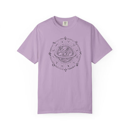 Zodiac Wheel and Armillary Sphere T-shirt