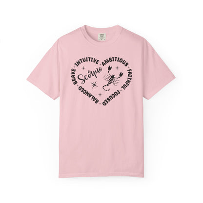 Scorpio Heart Zodiac Sign T-shirt