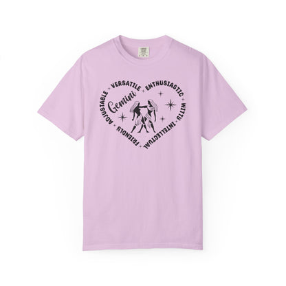 Gemini Heart Zodiac Sign T-shirt