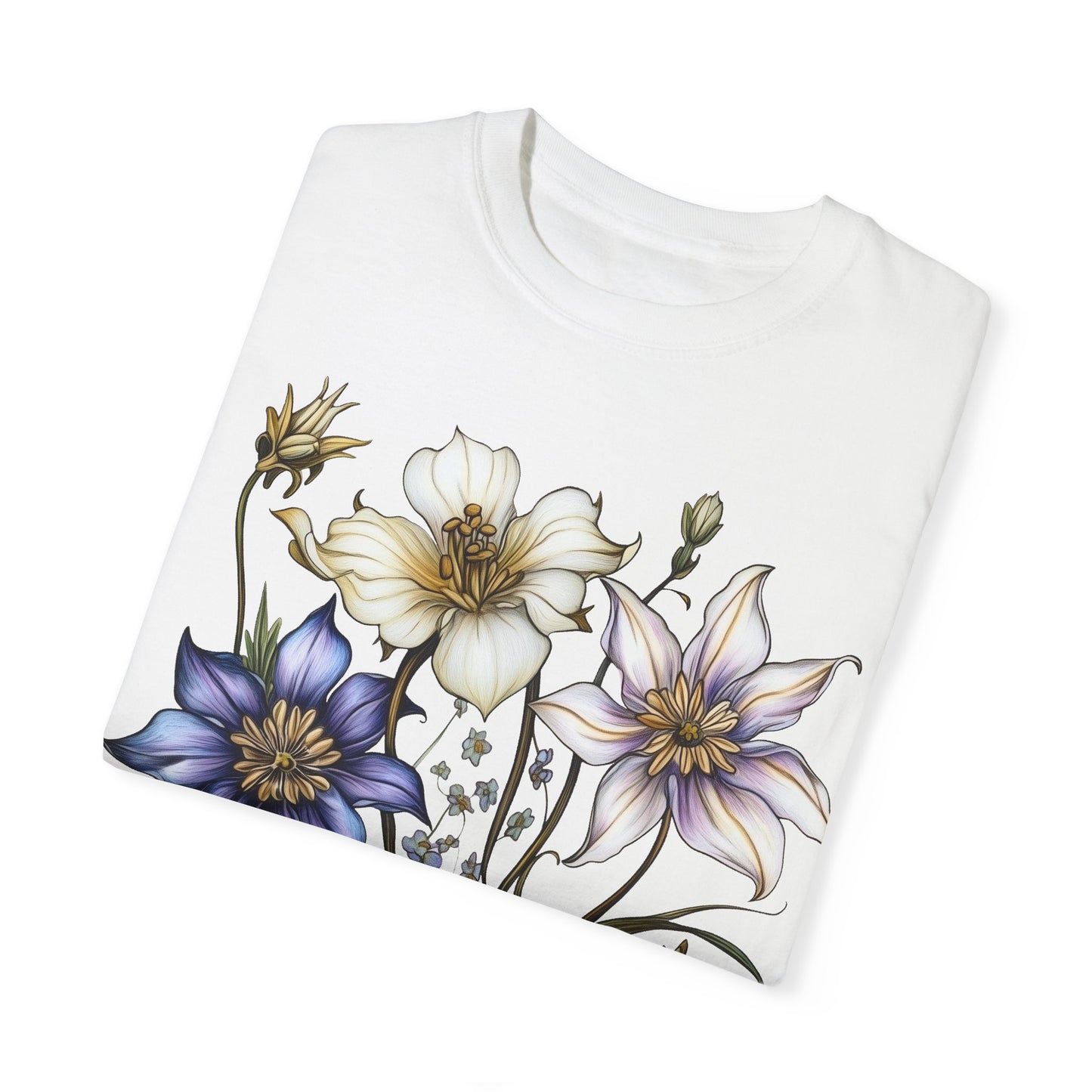 Purple and White Flowers T-shirt