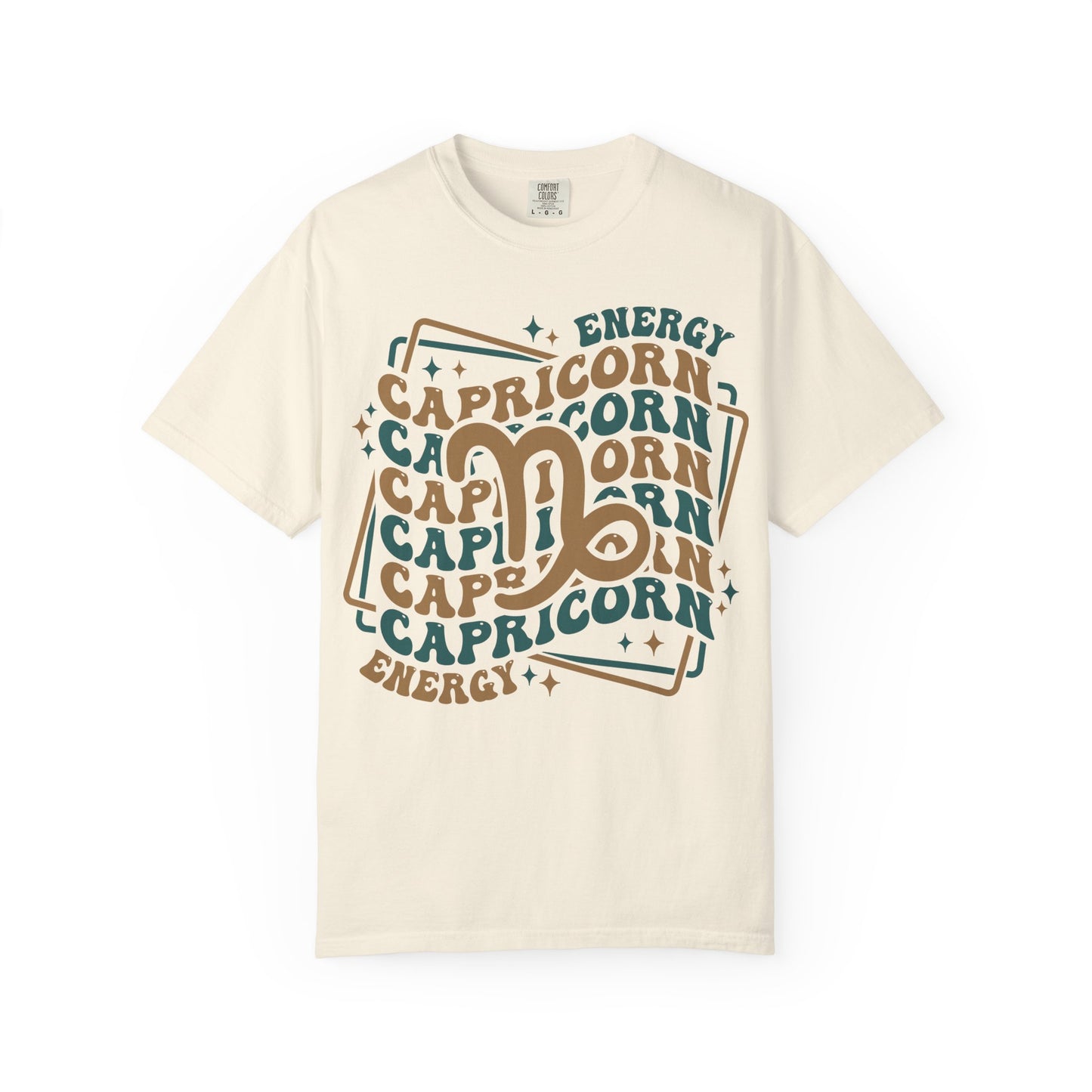 Capricorn Retro-Psychedelic Zodiac Sign T-shirt