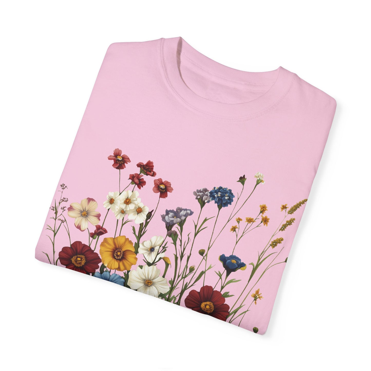 Colorful Flowers and Grass T-shirt