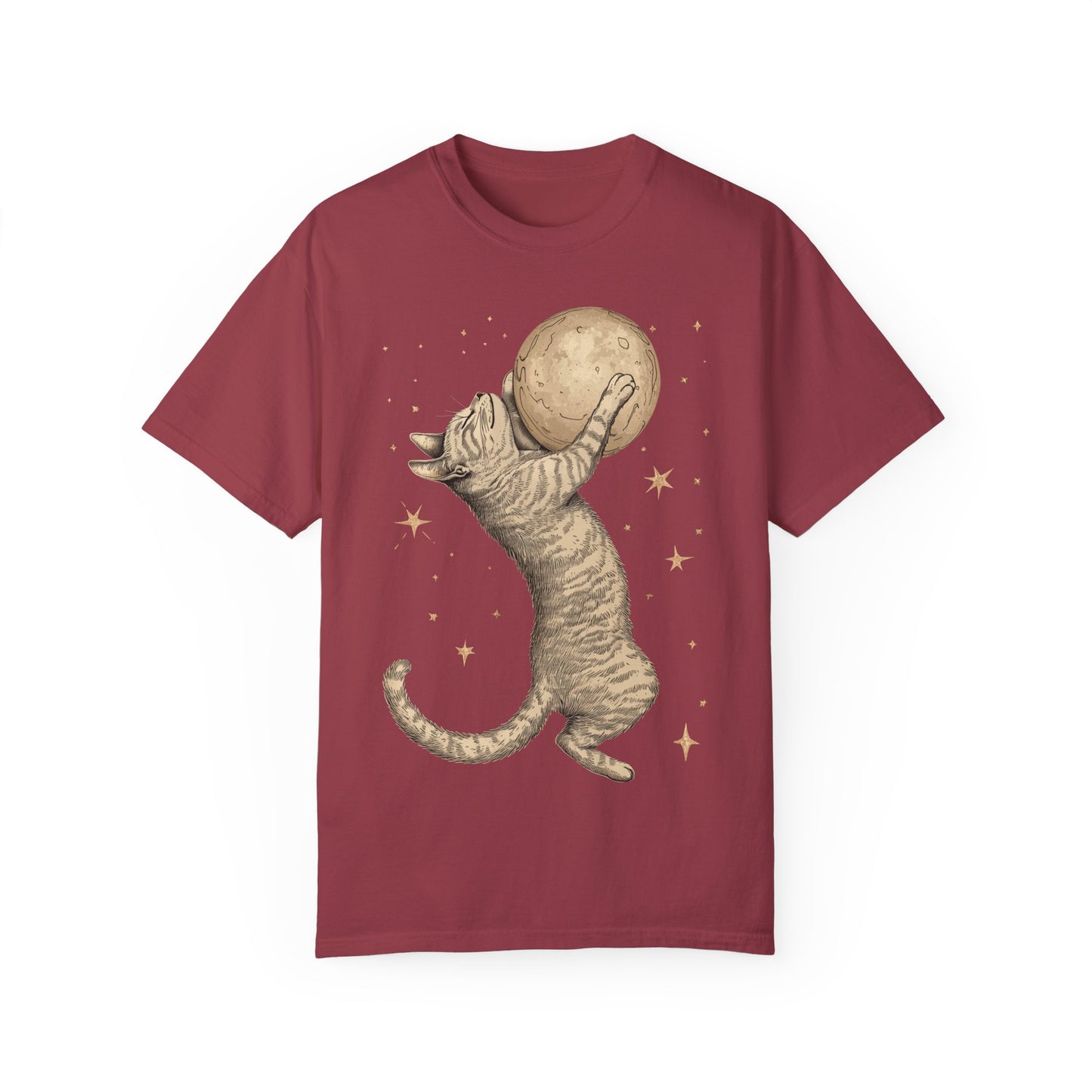 Cat Hugging The Moon T-shirt