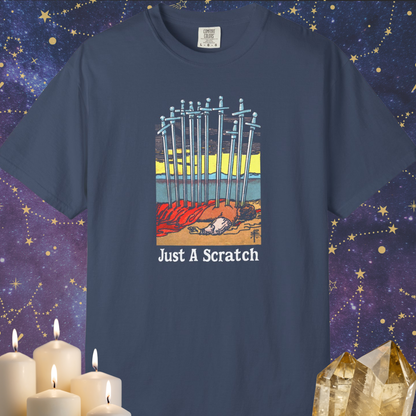 Just A Scratch, Ten of Swords Tarot Card T-shirt