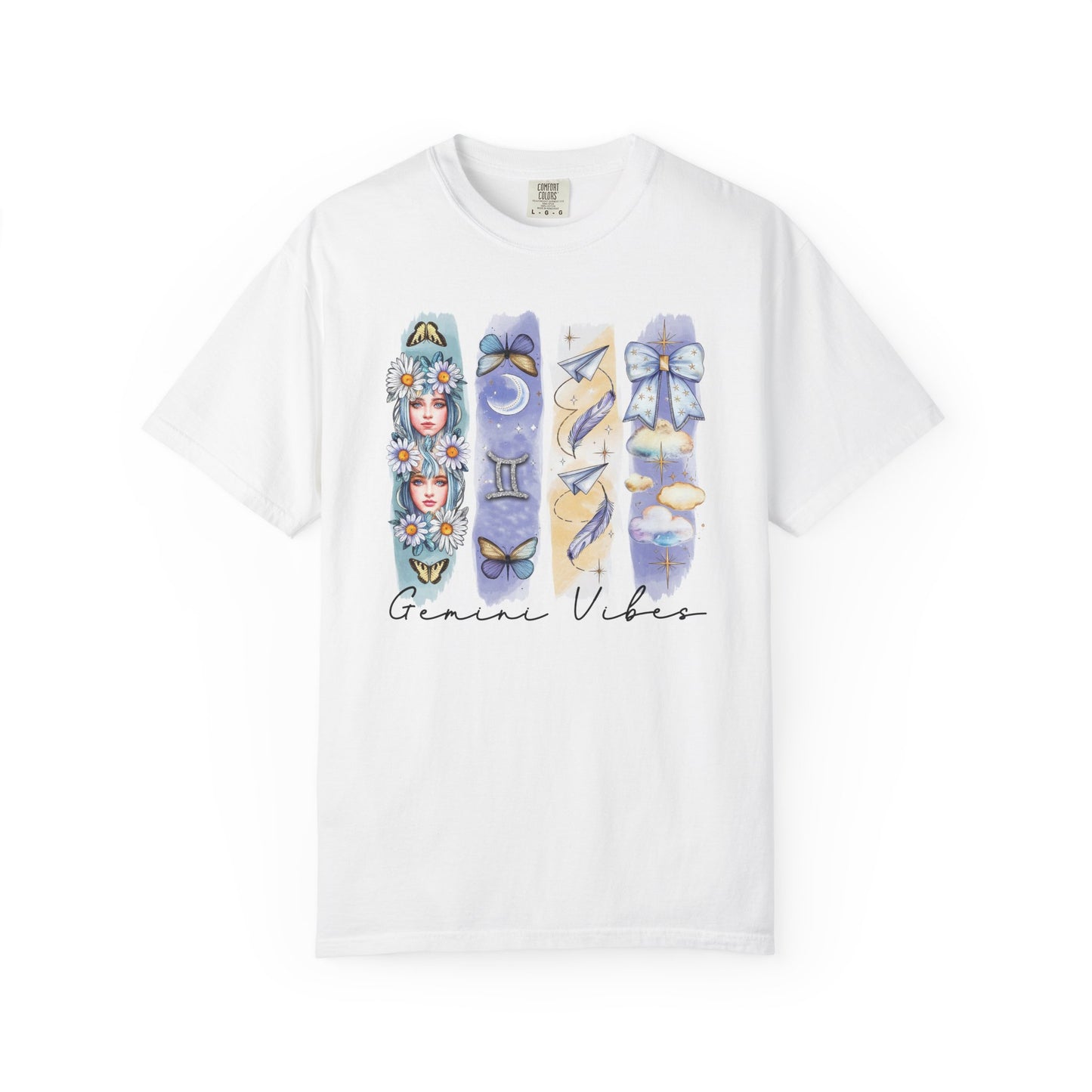 Gemini Boho Watercolor Zodiac Sign T-shirt