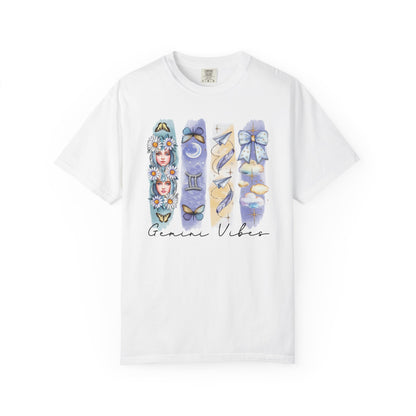 Gemini Boho Watercolor Zodiac Sign T-shirt