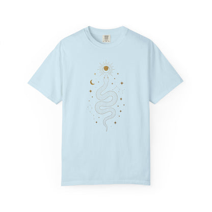 Gold Snake With Stars T-shirt