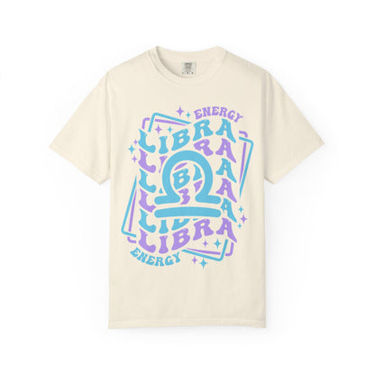 Libra Retro-Psychedelic Zodiac Sign T-shirt