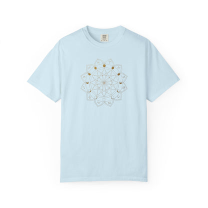 Zodiac Mandala With Moon Phases T-shirt
