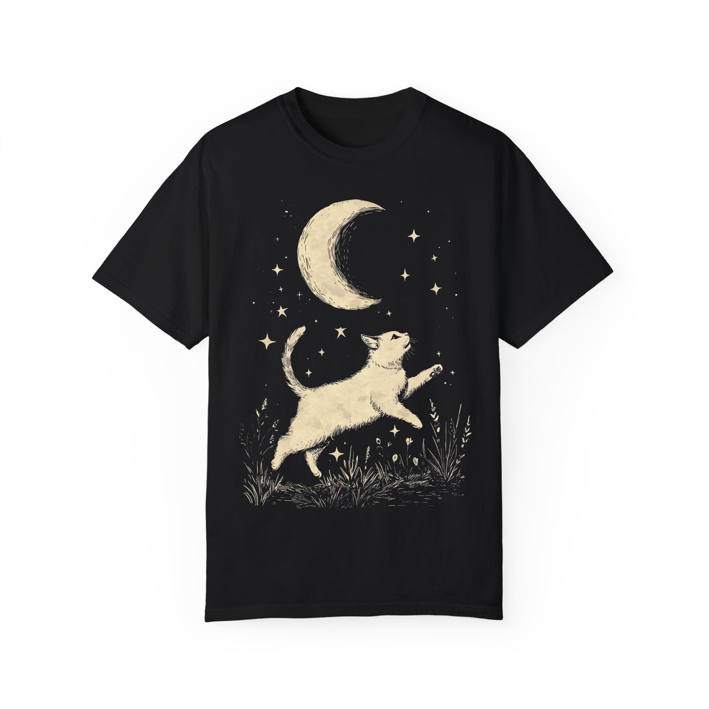 Cat And The Moon T-shirt