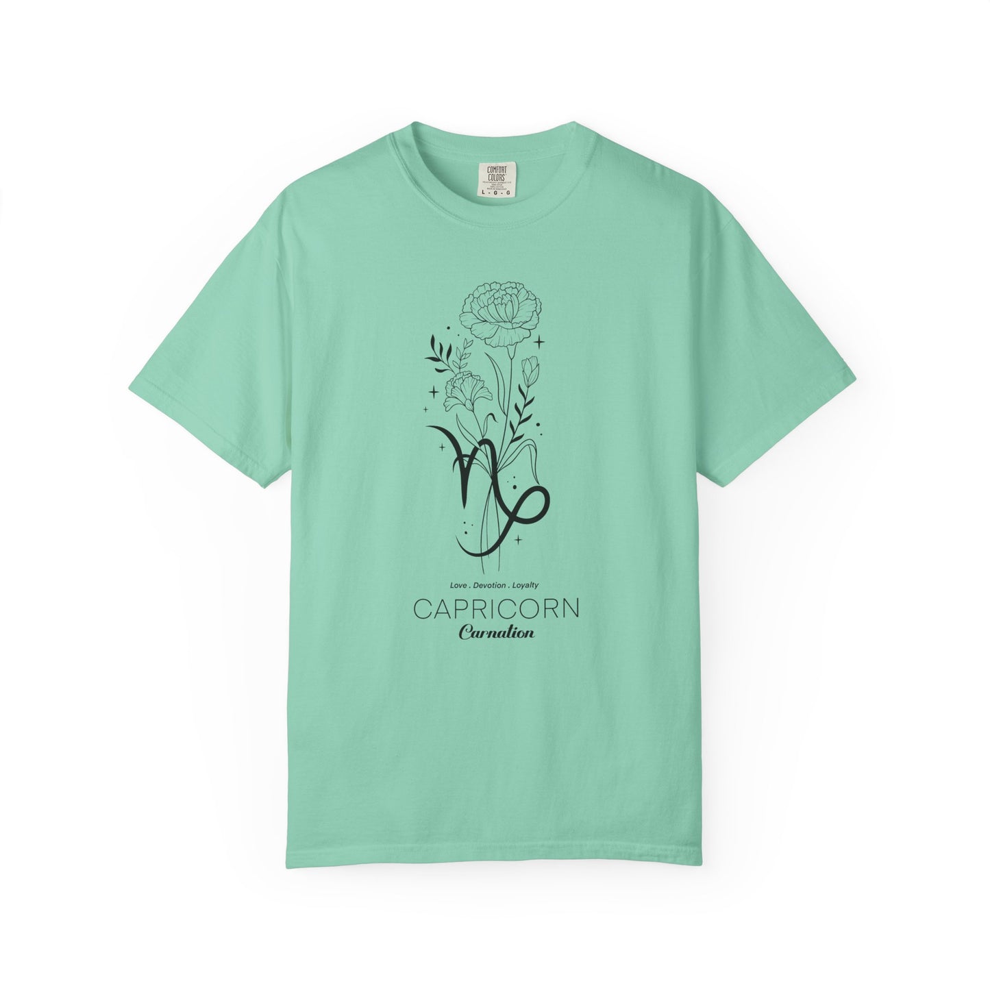 Capricorn Flower Zodiac Sign T-shirt