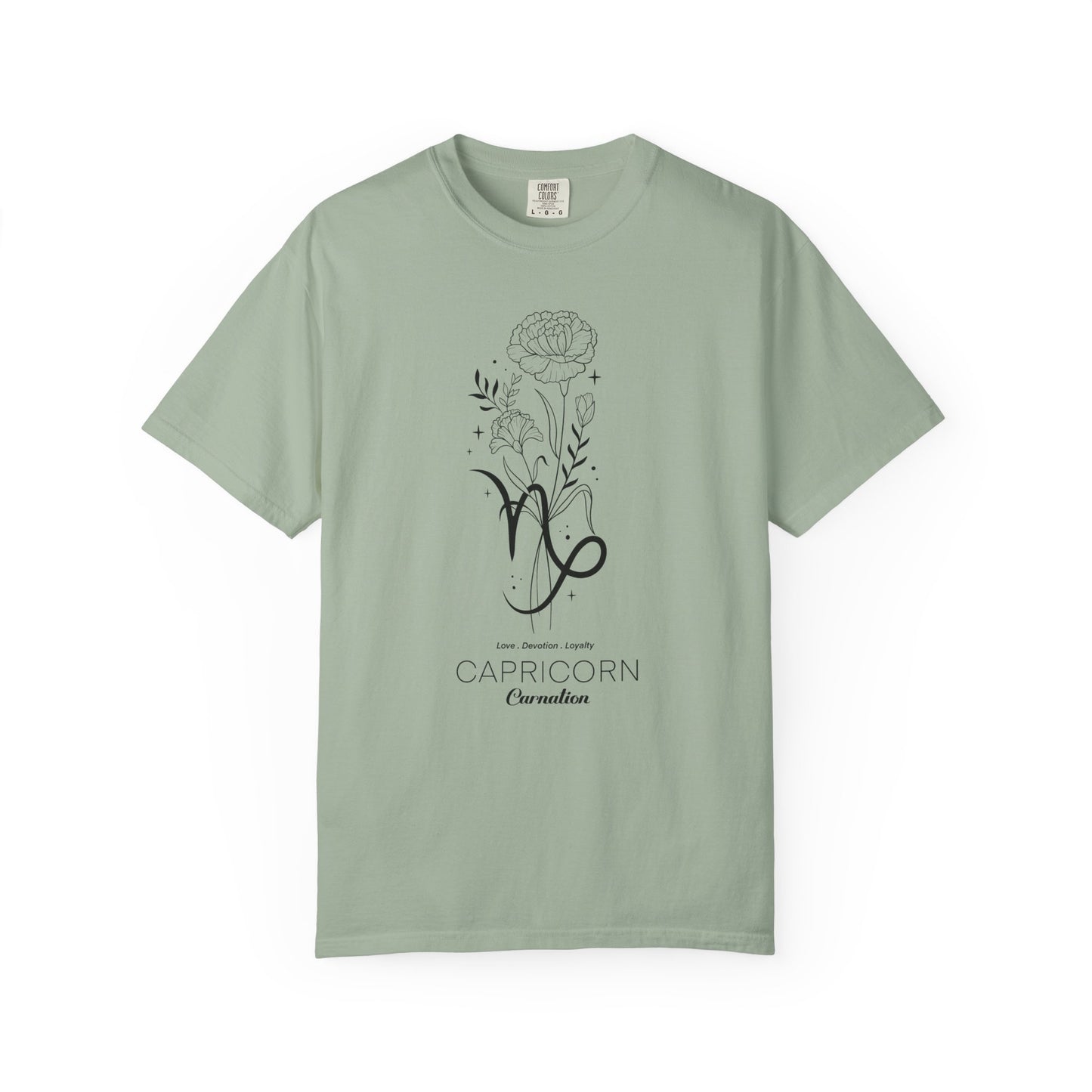 Capricorn Flower Zodiac Sign T-shirt