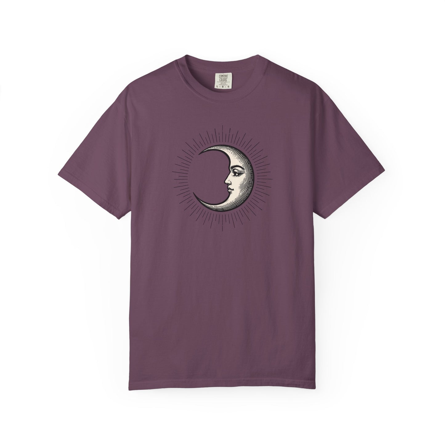 Radiant Crescent Moon with Face T-shirt
