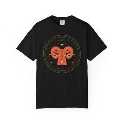 Aries Modern Minimalist Zodiac Sign T-shirt