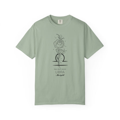 Libra Flower Zodiac Sign T-shirt