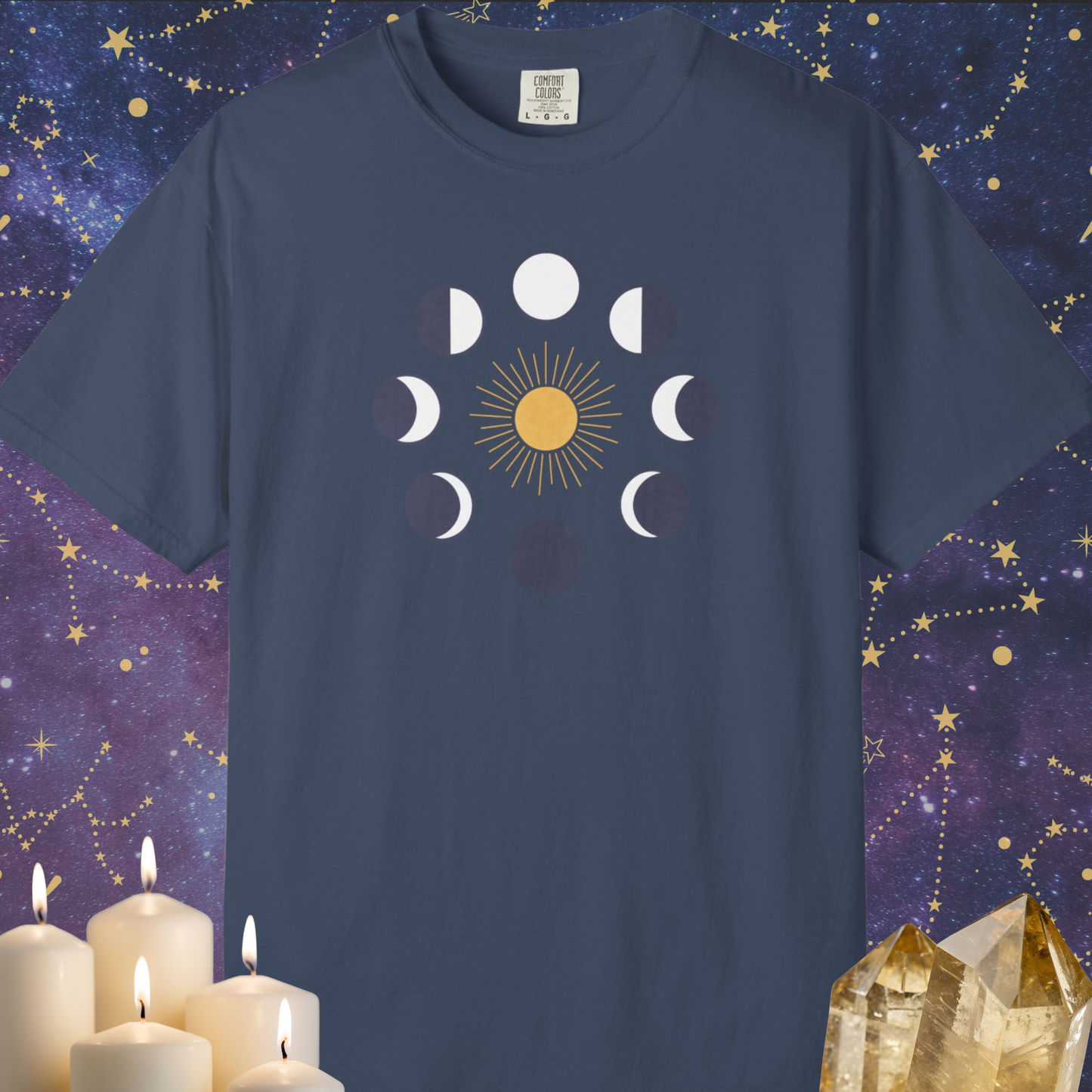 Moon Phases Around Sun T-shirt