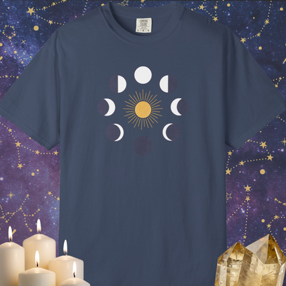 Moon Phases Around Sun T-shirt