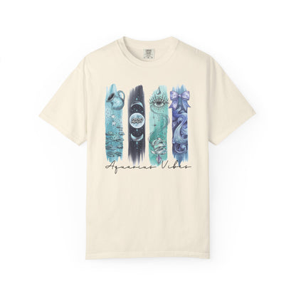 Aquarius Boho Watercolor Zodiac Sign T-shirt