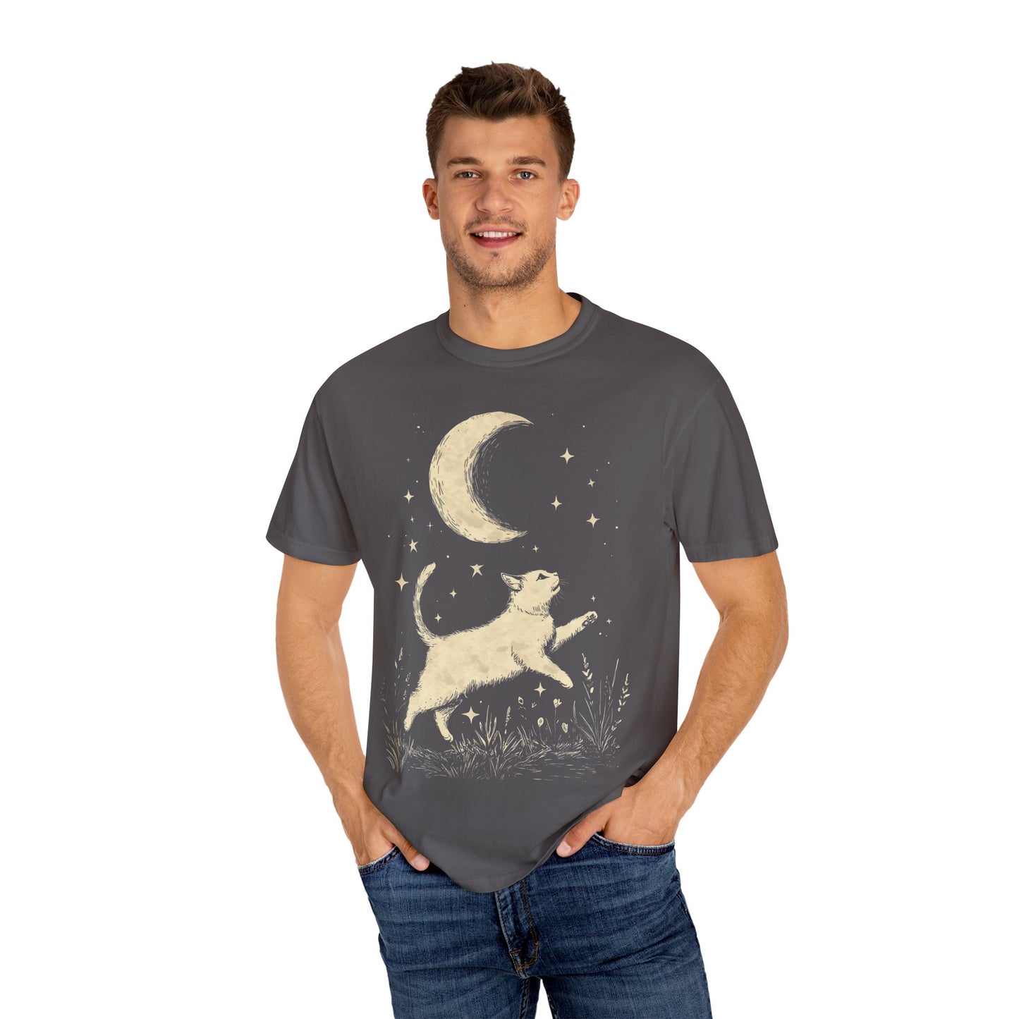 Cat And The Moon T-shirt