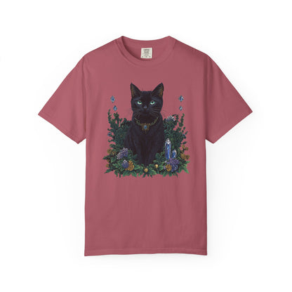 Black Cat with Crystals T-shirt